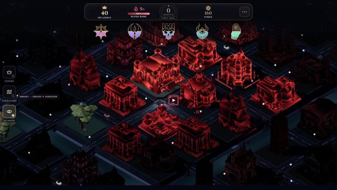 The city pushes back gameplay view